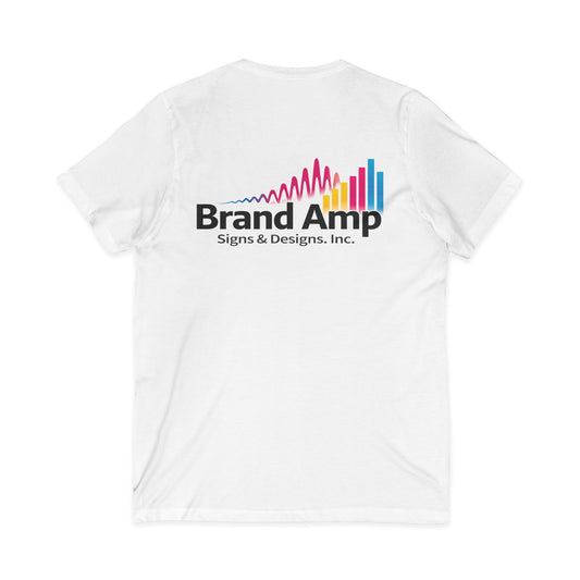 Unisex Jersey Short Sleeve V-Neck Tee