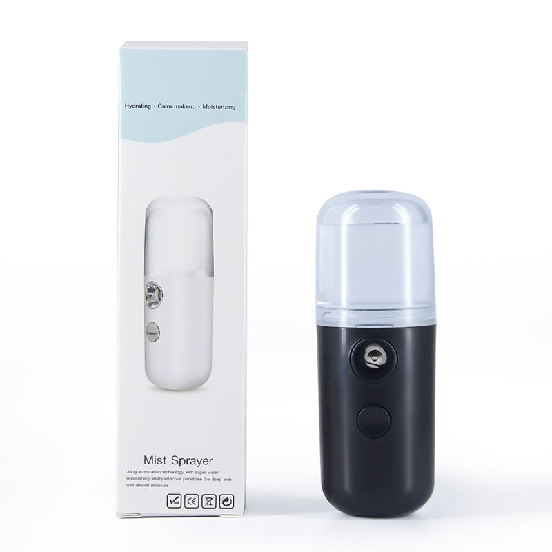 Portable Facial Mist Sprayer – Rechargeable, Compact, & Hydrating